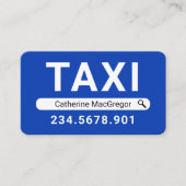 Search Your Name Taxi Driver Visitenkarte (Vorderseite)