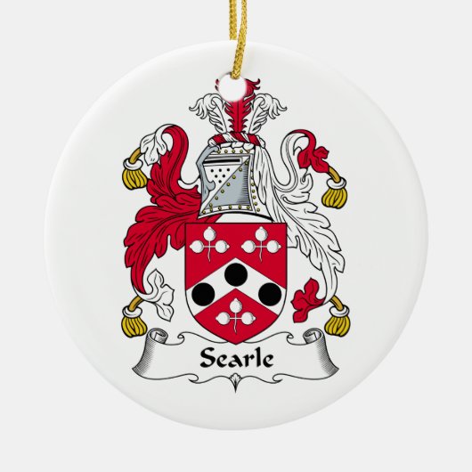 Searle Familienwappen Keramikornament (Vorne)