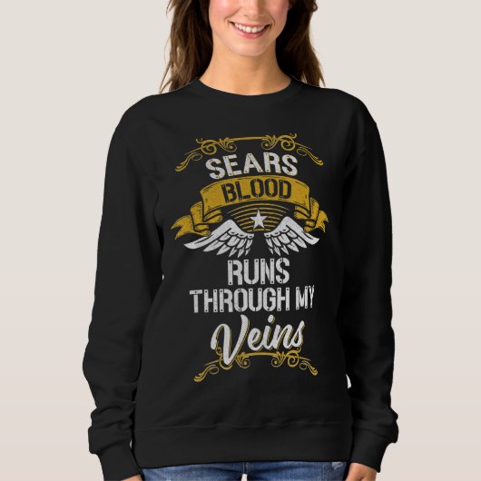 Sears Blut fließt durch meine Adern Sweatshirt (Vorderseite)