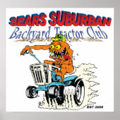 Sears Suburban Backyard Traktor Club Poster (Vorne)