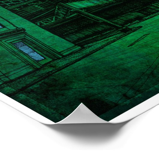 Sears Tower Architectural Zeichnend Poster (Ecke)