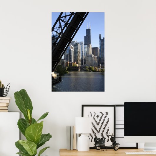 Sears Tower Drawbridge Poster (Heimbüro)