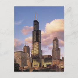 Sears- Towerpostkarte - Willis Turm - Chicago Postkarte
