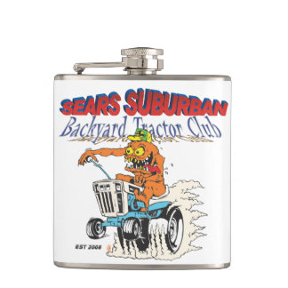 Searsvorstadthinterhof-Traktor-Verein-Flasche Flachmann