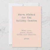 Seas and Greetings Blush Christmas Lighthouse Card (Rückseite)