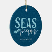 Seas and Greetings Foto Keramik Ornament (Rechts)