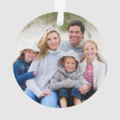 Seas and Greetings Poinsettia Anchor FOTO BACK Ornament (Rückseite)