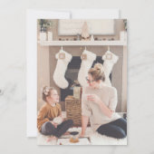 Seas and Greetings Seashell Holiday Foto Card Einladung (Rückseite)