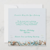 Seas and Greetings Starfish Muscheln Pearls Karte (Rückseite)