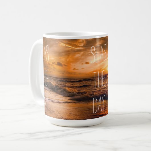 Seas Der Tag Kaffeetasse (Vorderseite Links)