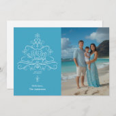 Seas & Greetings Beach Foto Weihnachten (Vorne/Hinten)