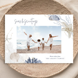 Seas & Greetings Coastal Holiday Foto Card Feiertagskarte