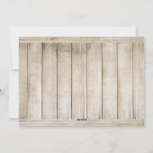 Seas & Greetings Foto Weihnachtsstrand Holz Feiertagskarte (Rückseite)