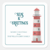 Seas & Greetings Lighthouse Sticker (Vorderseite)