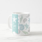 Seas & Greetings Seashell Küste Urlaub Kaffeetasse (Vorderseite Links)