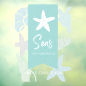 Seas & Greetings Seashell Turtle Starfish Urlaub Fensteraufkleber (Blatt 3)