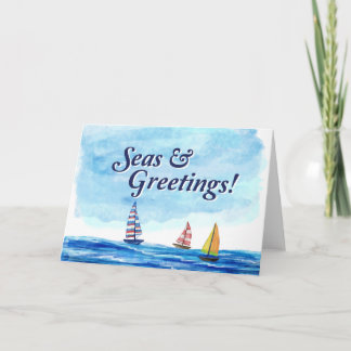 Seas & Greetings Segelurlaub Karte
