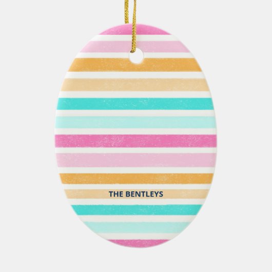 Seas & Greetings Starfish Retro Küste Weihnachten Keramik Ornament (Hinten)