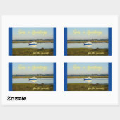 Seas n Greetings from Lowcountry Hilton Head Rechteckiger Aufkleber (Blatt)