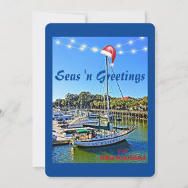 Seas n Greetings von Hilton Head Island Weihnachte Feiertagskarte