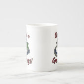 Seas 'N Grüße! | Nautische Weihnachten Porzellantasse (Vorderseite)