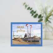 Seas 'n Grüße von der Landesküste Postkarte (Stehend Vorderseite)