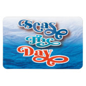 Seas The Day Beach Cruise Ship Magnet (Horizontal)