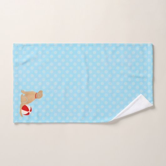 Seas the Day Beach Hunde Blue Towel Set (Handtuch)