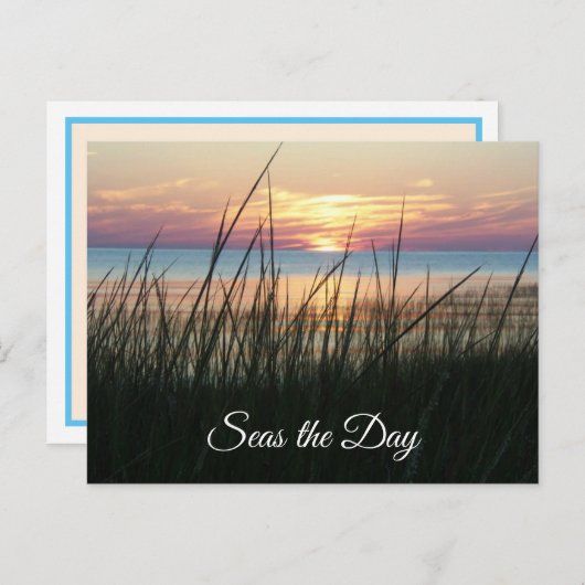 Seas the Day, Ermutigungsquote Postkarte (Vorne/Hinten)