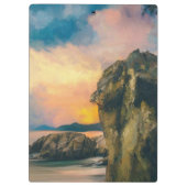 Seas the Day Inspiration Quote Clipboard Klemmbrett (Rückseite)