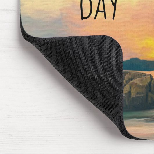 Seas the Day Inspiration Quote Mouse Pad Mousepad (Ecke)