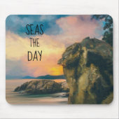 Seas the Day Inspiration Quote Mouse Pad Mousepad (Vorne)