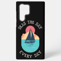 Seas the day jeden Tag Black Samsung Handy Case