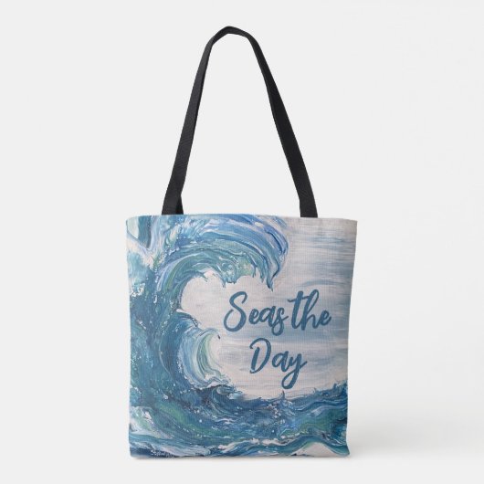 Seas the Day Küsten Tote Tasche (Rückseite)