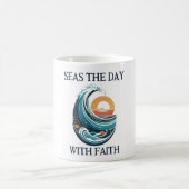 Seas the Day mit der religiösen klassischen Tasse, Kaffeetasse (Mittel)