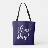 Seas the Day! nautisch Tasche (Rückseite)