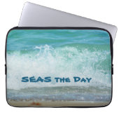 Seas the Day Ocean Waves fotografisch Laptopschutzhülle (Vorderseite)