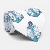 Seas The Day Pirate Anchor Krawatte (Gerollt)
