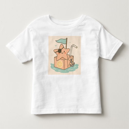Seas the Day - Pirate Starfish Summer T - Shirt fü (Vorderseite)
