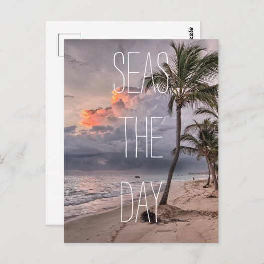 Seas The Day Postkarte (Vorne/Hinten)