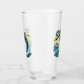 Seas the Day Retro Dolphin Ocean Ästhetik Glas (Rechts)