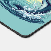 Seas the Day Retro Dolphin Ocean Ästhetik Schreibtischunterlage (Ecke)