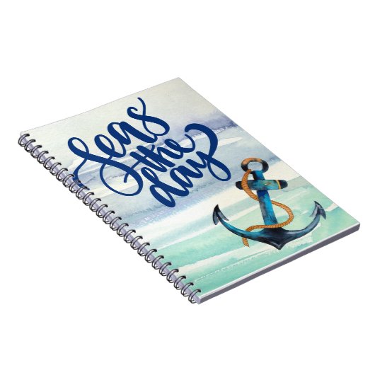 Seas the Day Spiral Notebook Notizblock (Rechte Seite)