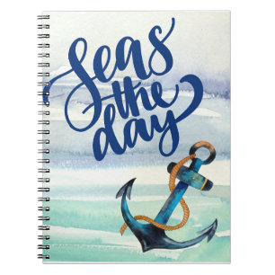 Seas the Day Spiral Notebook Notizblock