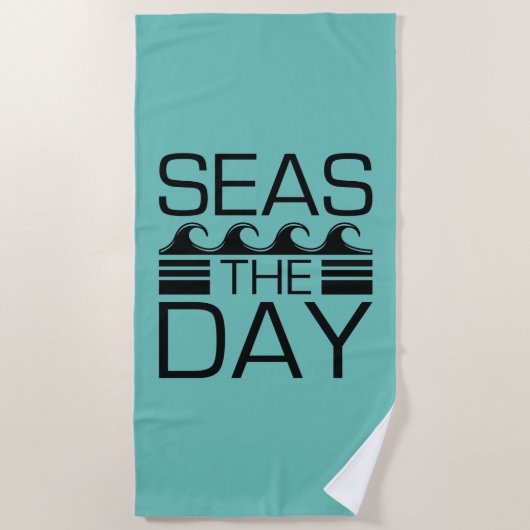 Seas The Day Strandtuch (Vorderseite)