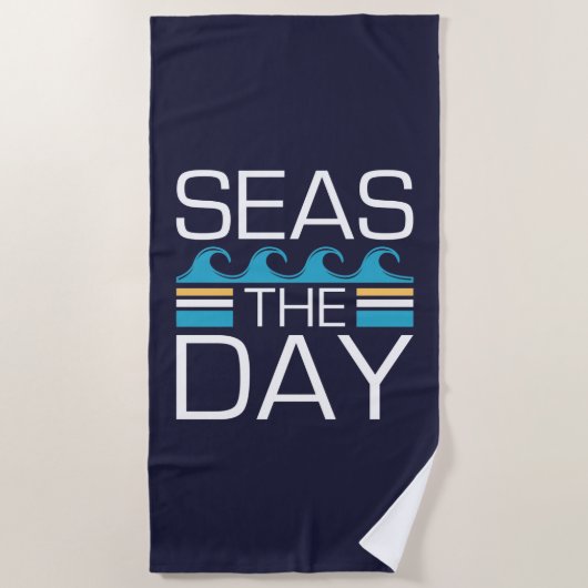 Seas The Day Strandtuch (Vorderseite)