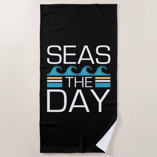 Seas The Day Strandtuch (Vorderseite)