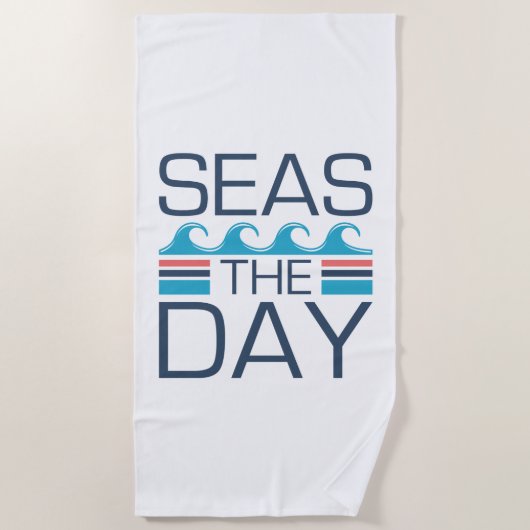 Seas The Day Strandtuch (Vorderseite)