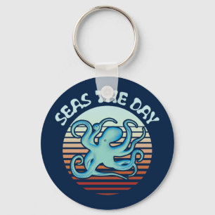 Seas The Day   Summer Vibes Octopus Schlüsselanhänger