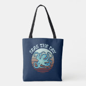Seas The Day | Summer Vibes Octopus Tasche (Rückseite)